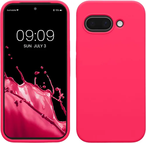 Vista 206 de kwmobile Funda Compatible con Google Pixel 6 Pro - Funda de Teléfono de Silicona TPU con Acabado Suave - Azul Caribe
