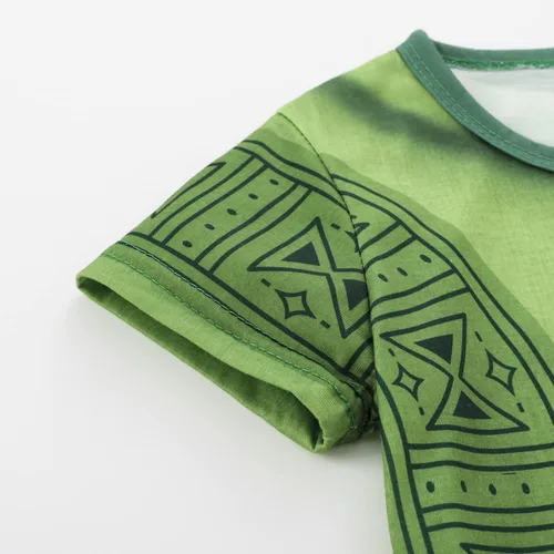 Vista 4 de AmzBarley Boys Bruno Costume Outfits Magic Family Cosplay Fancy Dress Up Kids Role Play Clothes Top and Shorts Set