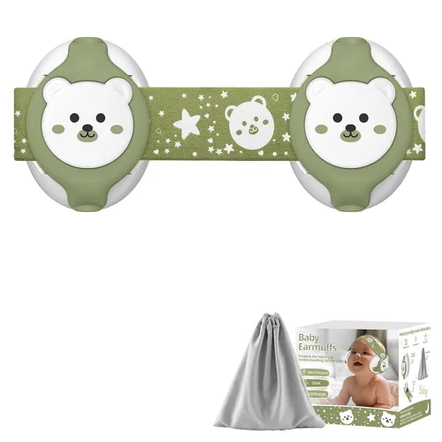 Vista 8 de Orejeras para bebé, Auriculares para bebés con cancelación de ruido, protección auditiva infantil con diadema ajustable, auriculares para bebés a