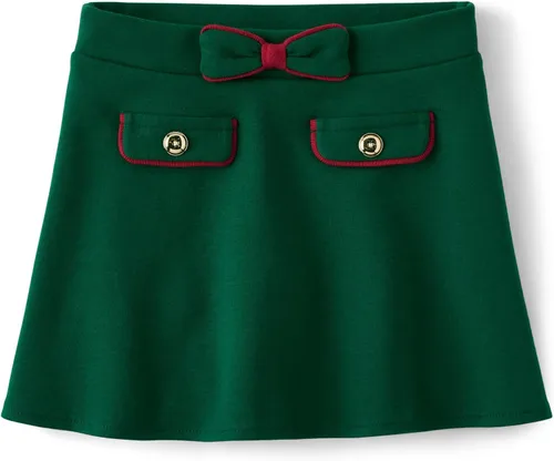 Vista 4 de Gymboree Falda pantalón de punto Ponte para niñas y niñas pequeñas Arco negro