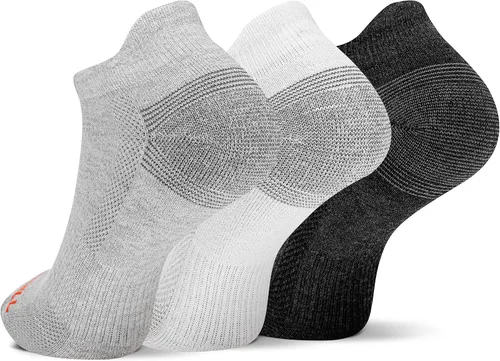 Vista 21 de Merrell Paquete de 3 calcetines de senderismo para mujer (pestaña de corte bajo/cuarto/tripulación)
