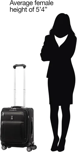 Vista 9 de Travelpro Platinum Elite-Softside - Maletas expansible con ruedas giratorias, Negro shadow), 409186701
