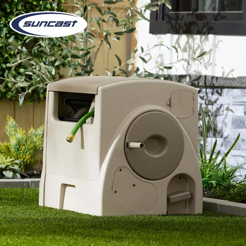 Vista 5 de Carrete de manguera de jardín Suncast PW100 powerwind 100 pies capacidad rebovinado automático