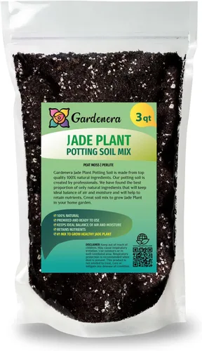 Vista 9 de GARDENERA Mezcla de tierra para macetas prémium para plantas de jade, 2 cuartos de galón, una combinación perfecta de ingredientes orgánicos para un