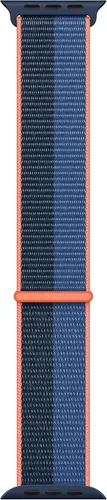 Vista 8 de Correa para Apple Watch - Bucle deportivo (41mm) - Azul abismo/Verde musgo - Regular