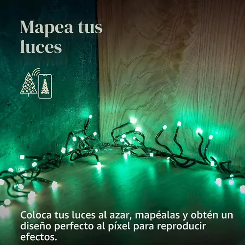 Vista 6 de Twinkly TWC400STP - Tira de 400 luces LED RGB multicolor, controladas por aplicación, para Navidad, con cable verde (19.5 pies), compatibles con IoT