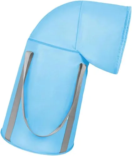 Vista 3 de PHILISENMALL Bolsa de agua plegable portátil para baño de pies, diseño de cremallera, diseño de pies, lavabo de baño de gran capacidad