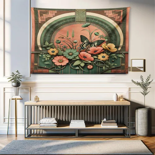Vista 230 de Ambesonne Tapiz de arte afro, hombre negro fuerte con una corona de trazos impresión de pintura moderna, decoración de tela para colgar en la pared