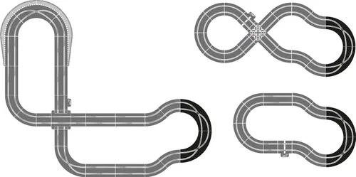 Vista 3 de Scalextric Rrectas estándar y R2 Curvas Extensión Pack 1:32 Ranura Carrera Car Track Accesorio C8198