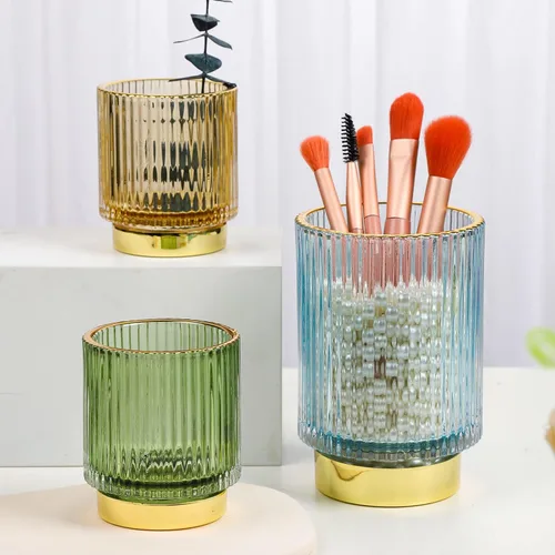 Vista 6 de WHJY Soporte para brochas de maquillaje, organizador de lápiz labial, organizador de cosméticos, 3 pulgadas, organizador de brillo de labios