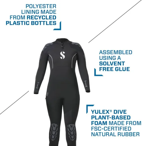 Vista 3 de SCUBAPRO Everflex Yulex - Vaporizador de buceo, para mujer, 5/0.157 in