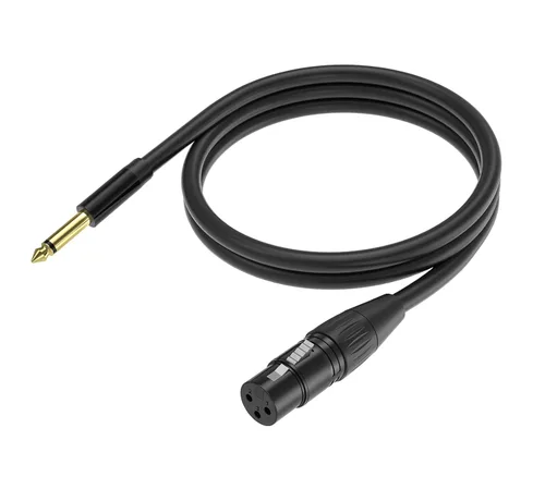 Vista 6 de Cable hembra de 0.138 in a XLR - Cable de micrófono TRS a XLR de 3 pines de 5 pies y 1/8 pulgadas - Cable de micrófono estéreo equilibrado