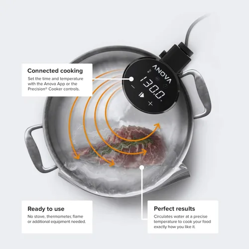 Vista 3 de Anova Culinary Sous Vide Precision Cooker 2.0 (WiFi), 1000 vatios