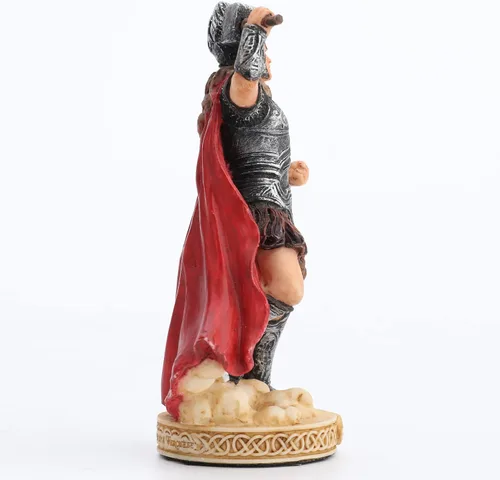 Vista 4 de Veronese Design Figura miniatura de poliresina pintada a mano Thor Dios del Trueno de 3 3/8 pulgadas