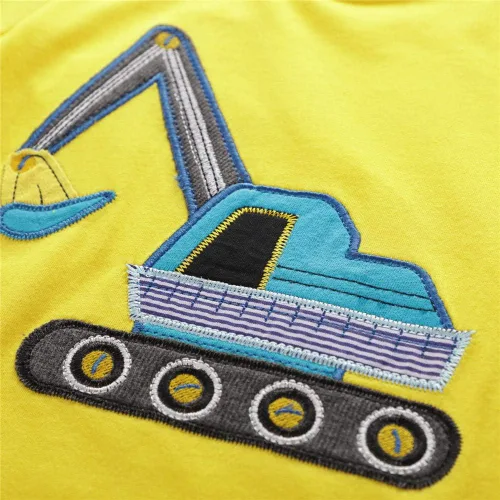 Vista 6 de Camisetas de manga corta para niños pequeños, camisetas de algodón con gráfico casual con cuello redondo para verano