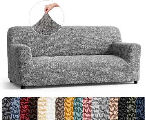 Vista 40 de PAULATO BY GA.I.CO. Funda para Silla - Funda para Sillón - Funda para Sillón - Funda de Tela Suave - Protector de Muebles Elegante de Ajuste Ceniza