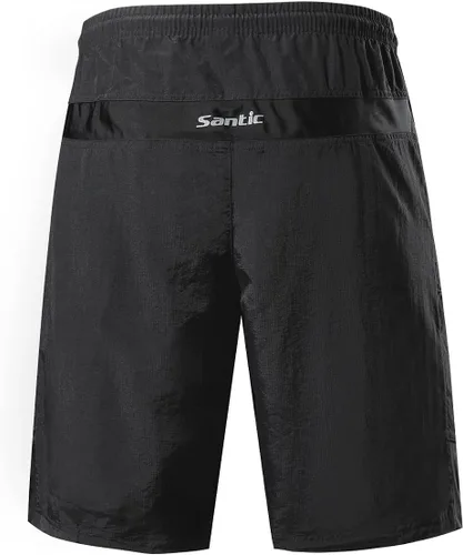 Vista 2 de Santic Coolmax - Pantalones cortos de ciclismo de montaña para hombre coolmax, ligeros