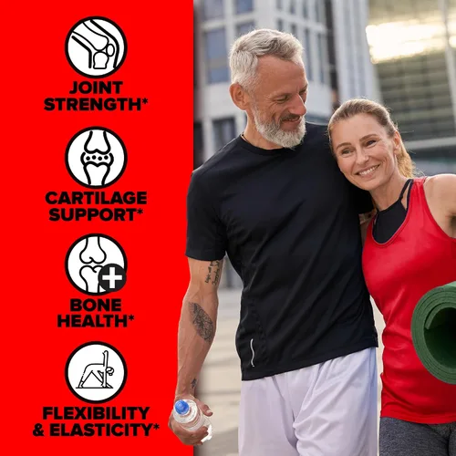 Vista 4 de Labrada Elastijoint - Polvo de soporte para articulaciones, mezcla de bebida todo en uno con glucosamina condroitina, MSM y colágeno, ponche