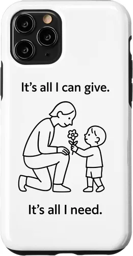 Vista 29 de Child Giving Flower to Parent Minimal Symbolic Love Design Case for iPhone 16