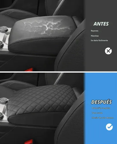 Vista 2 de INTGET Funda para consola central Volkswagen/VW Atlas 2025 2024, funda de cojín para reposabrazos, cubierta de consola central, protector de tapa