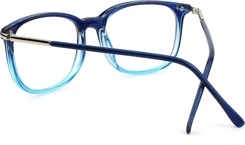 Vista 4 de GQUEEN Fashion Fake Glasses Non Prescription Glasses Clear Lens Glasses Nerd Plain Frames Women Men 201579