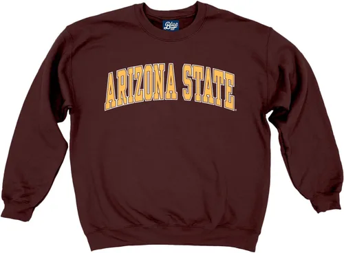 Vista 2 de Blue 84 NCAA sudadera de cuello redondo con arco y colores de equipo para hombre