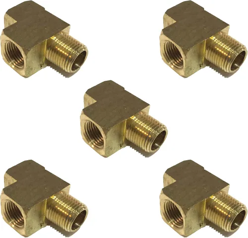 Vista 5 de Brass Street TEE 1/2" NPT combustible/aire/agua/aceite/gas WOG (cantidad 10)