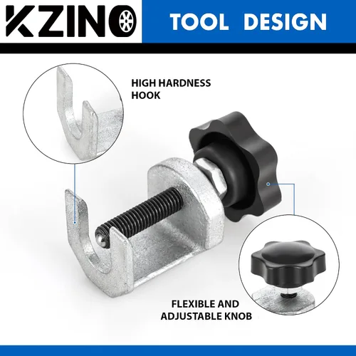 Vista 4 de KZINO - Kit de extracción de terminal de batería y cojinete de brazo resistente, herramienta de extracción de limpiaparabrisas, herramienta