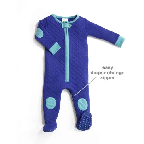 Vista 3 de baby deedee Sleepsie - Pijama de algodón acolchado con pies, 6-12 meses