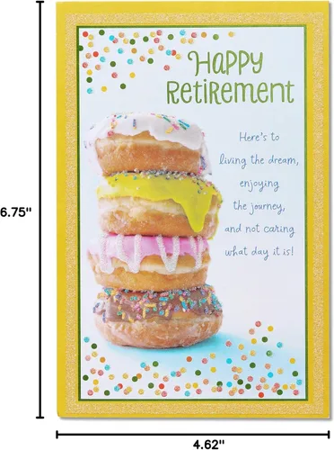 Vista 7 de American Greetings - Tarjeta de jubilación (Doughnuts, Sweet Life)