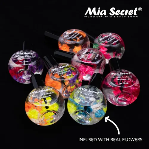 Vista 3 de Mia Secret Tratamiento de aceite para cutículas fabricado en Estados Unidos (rosa, 1 oz.)