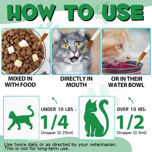 Vista 7 de Formulado específicamente para gatos, tratamiento natural de amplio espectro con probióticos, limpieza de hierbas, apoyo digestivo para todas las 1
