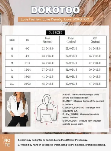 Vista 5 de Dokotoo Sudaderas con capucha recortadas con cordón y cremallera para mujer, sudadera con bolsillos a la moda de otoño 2023