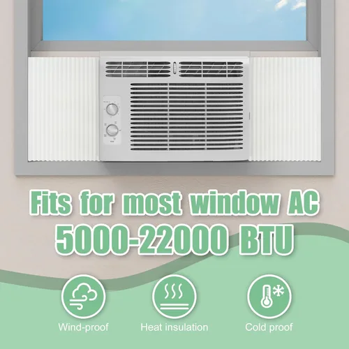 Vista 5 de Paneles aislantes de espuma para aire acondicionado de ventana, cubierta interior de unidad de aire acondicionado para ventana para verano e