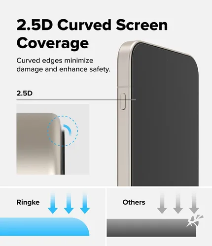 Vista 8 de Ringke Paquete de 2 protectores de pantalla para OnePlus 15, vidrio templado de fácil deslizamiento [súper fácil de instalar], compatible