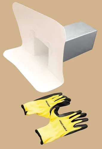 Vista 2 de EAGLE 1 TPO - Tubo taponador de pared TPO, destellante de drenaje de pared TPO, drenaje intermitente de techo de membrana TPO blanco, par de guantes