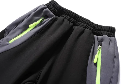 Vista 3 de Lelaki Pantalones de esquí de nieve impermeables para niños, pantalones de senderismo para exteriores, pantalones cálidos con forro polar