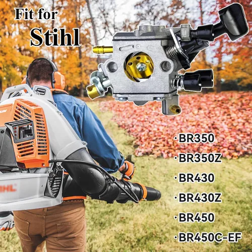 Vista 2 de Carburador compatible con Stihl BR350 BR350Z BR430 BR450 SR430 SR450 Soplador de mochila Reemplaza# 4244 120 0606, Kit de reparación de carburador