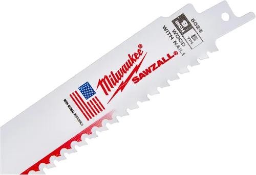 Vista 4 de Milwaukee 48-00-5026 The Ax - Hojas de sierra recíproca 5 TPI de 9 pulgadas, paquete de 5