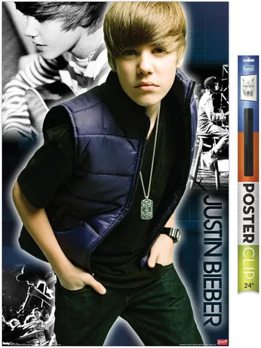 Vista 21 de Trends International Justin Bieber - Póster de pared genial, 14.725 x 22.375 pulgadas, versión enmarcada de madera de granero
