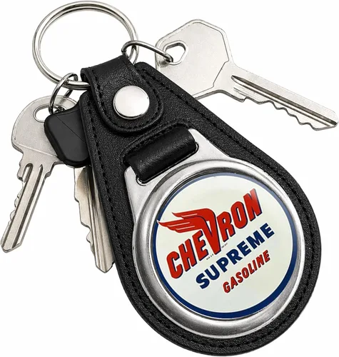 Vista 13 de Brotherhood Round Key Chain for Vintage Motor Oil, Petroleum, and