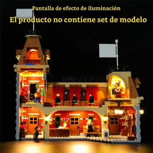 Vista 5 de GEAMENT Kit de luces LED compatible con Lego Disney Train and Station - Juego de iluminación para modelo de construcción 71044