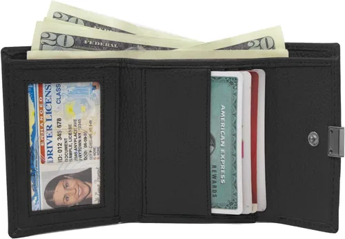 Vista 2 de Timberland Billetera de cuero RFID pequeño indexador Snap Billfold para mujer