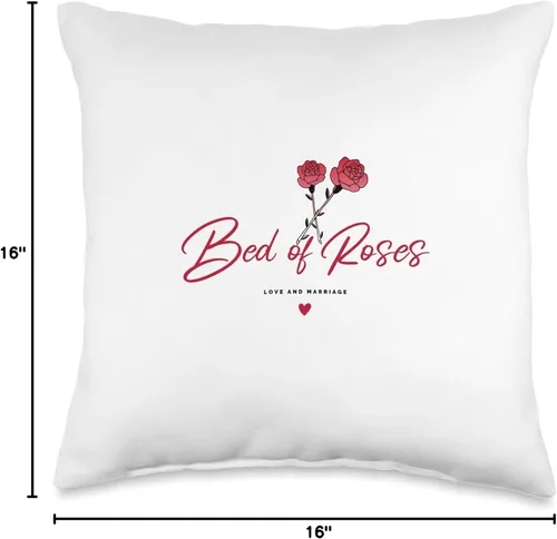 Vista 4 de El and Nic Bed of Roses - Almohada de podcast, 16 x 16 pulgadas, multicolor