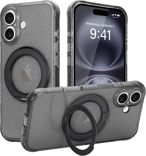 Vista 33 de Funda para iPhone 16 Pro Max, compatible con Magsafe, color negro