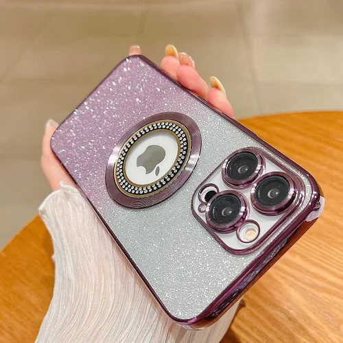 Vista 11 de Misscase Funda magnética con purpurina para iPhone 11 compatible con MagSafe, protección completa, delgada, a prueba de golpes, antiarañazos