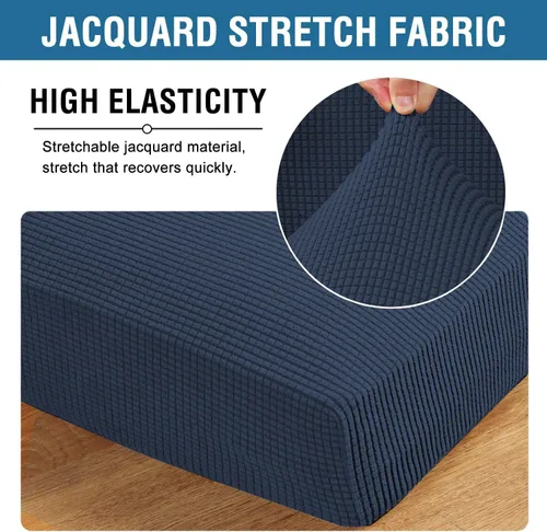 Vista 266 de H.VERSAILTEX Fundas de Cojín de Asiento Individuales Super Elásticas Fundas de Sofá Fundas de Cojín de Sofá Fundas Deslizables Juegos Tela de Sarga