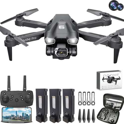 Vista 8 de MOCVOO Drone con cámara para adultos, drones mini FPV HD 1080P para niños principiantes, juguetes plegables de cuadricóptero RC para niños y niñas