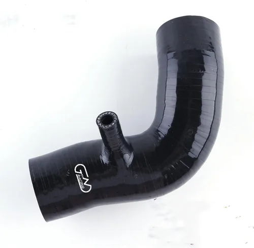 Vista 2 de Manguera de conducto de entrada de filtro de aire de silicona compatible con Mini Cooper R52 R53 Upper 2002-2008 (negro)