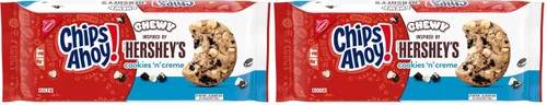 Vista 16 de CHIPS AHOY! Chewy Hershey's Cookies 'n' Creme - Galletas inspiradas en barra, 9.58 onzas